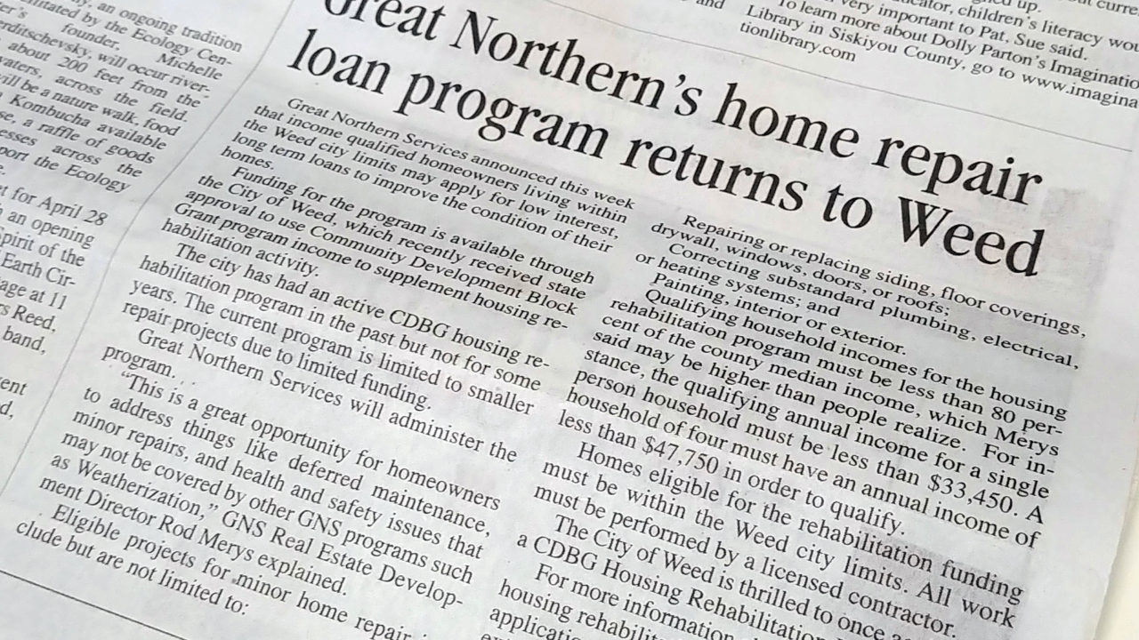 Photo of the article appearing in the newspaper